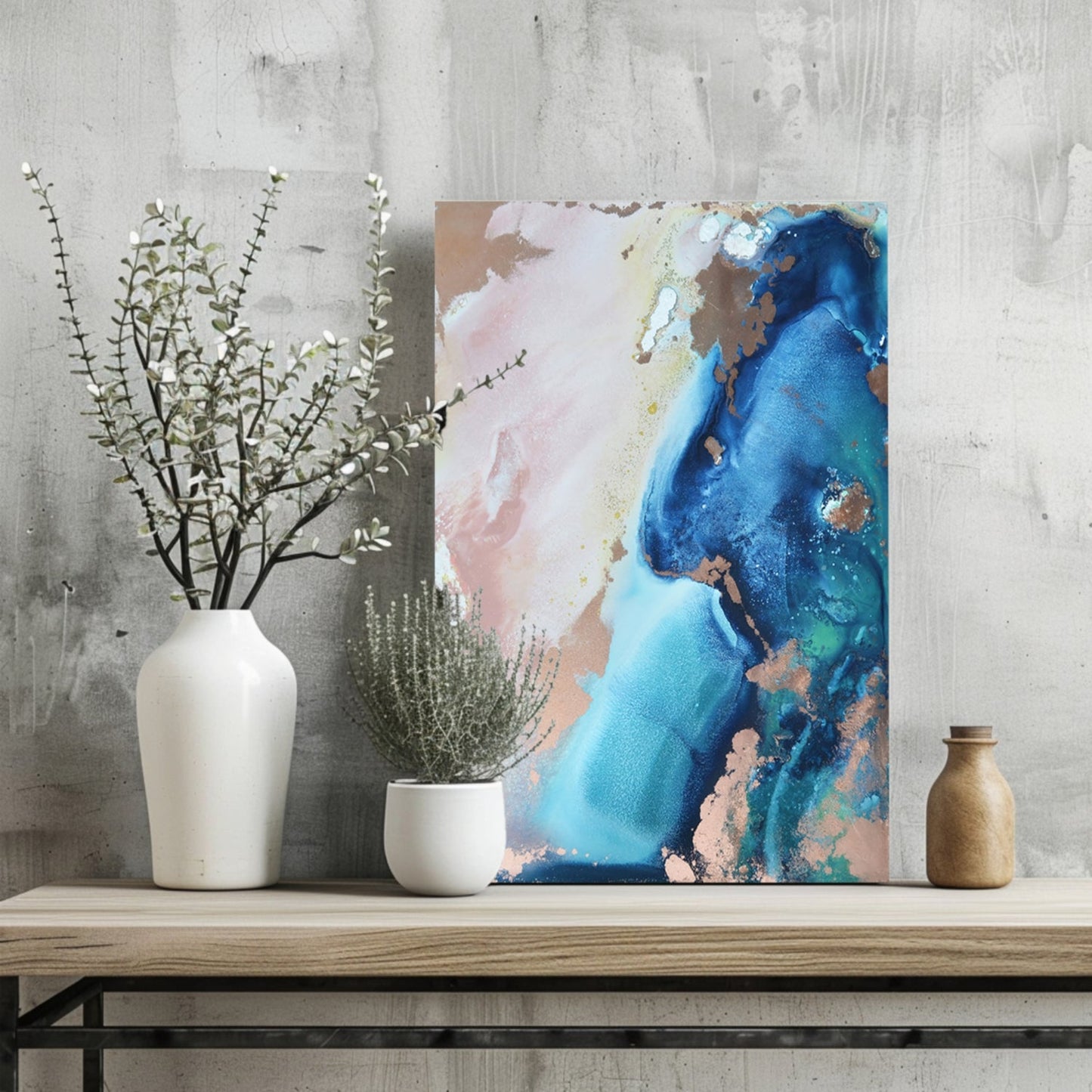 Abstract Paint Aluminum Print-1