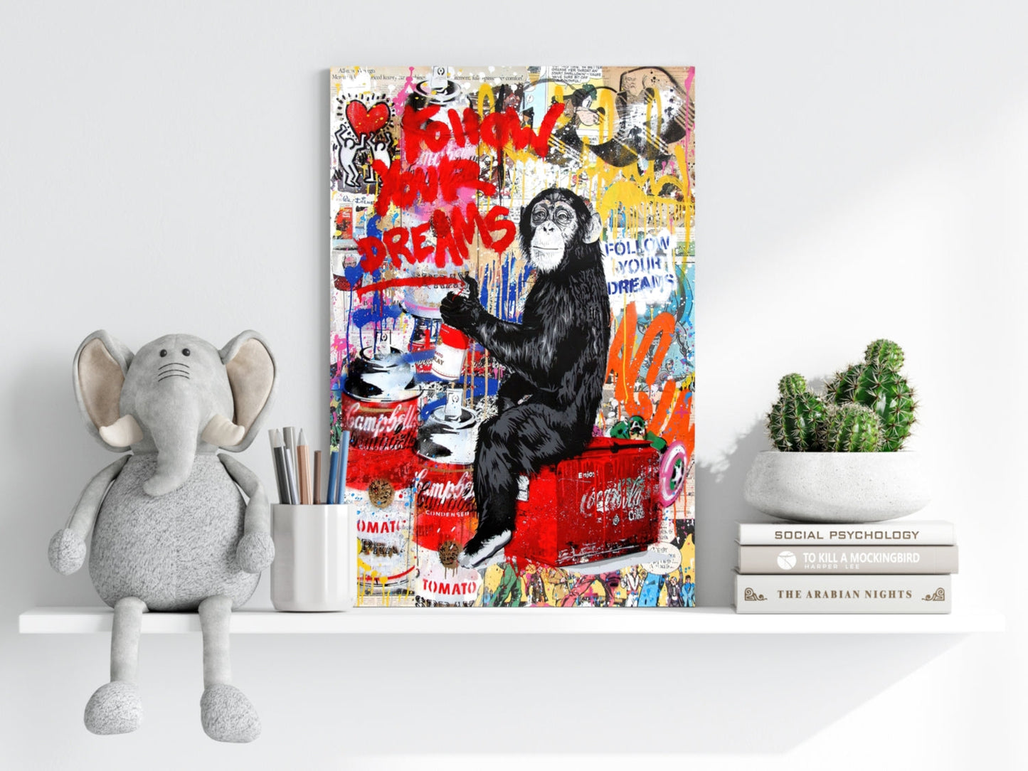 Intellectual Monkey Aluminum Print