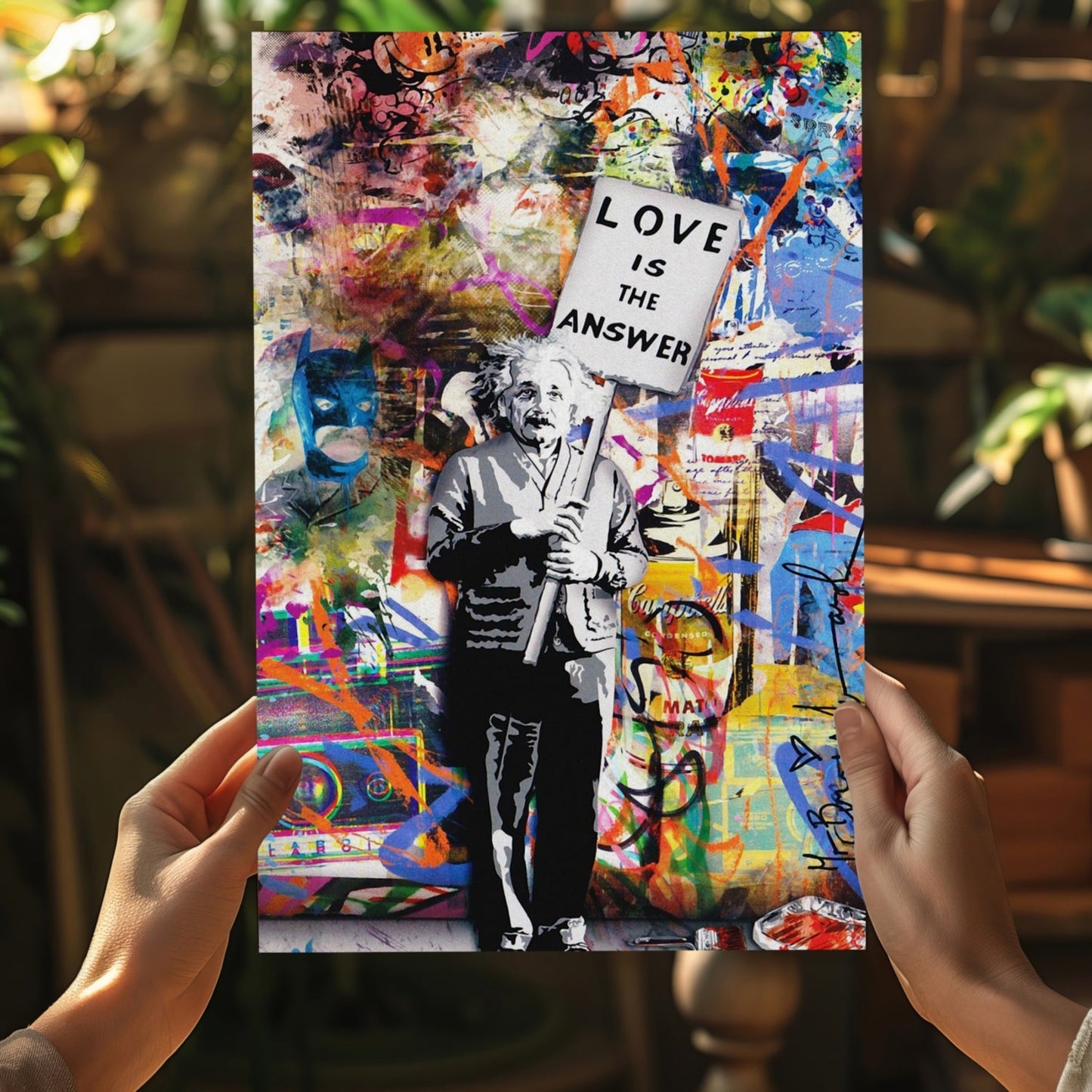 Love is The Answer Aluminum Print