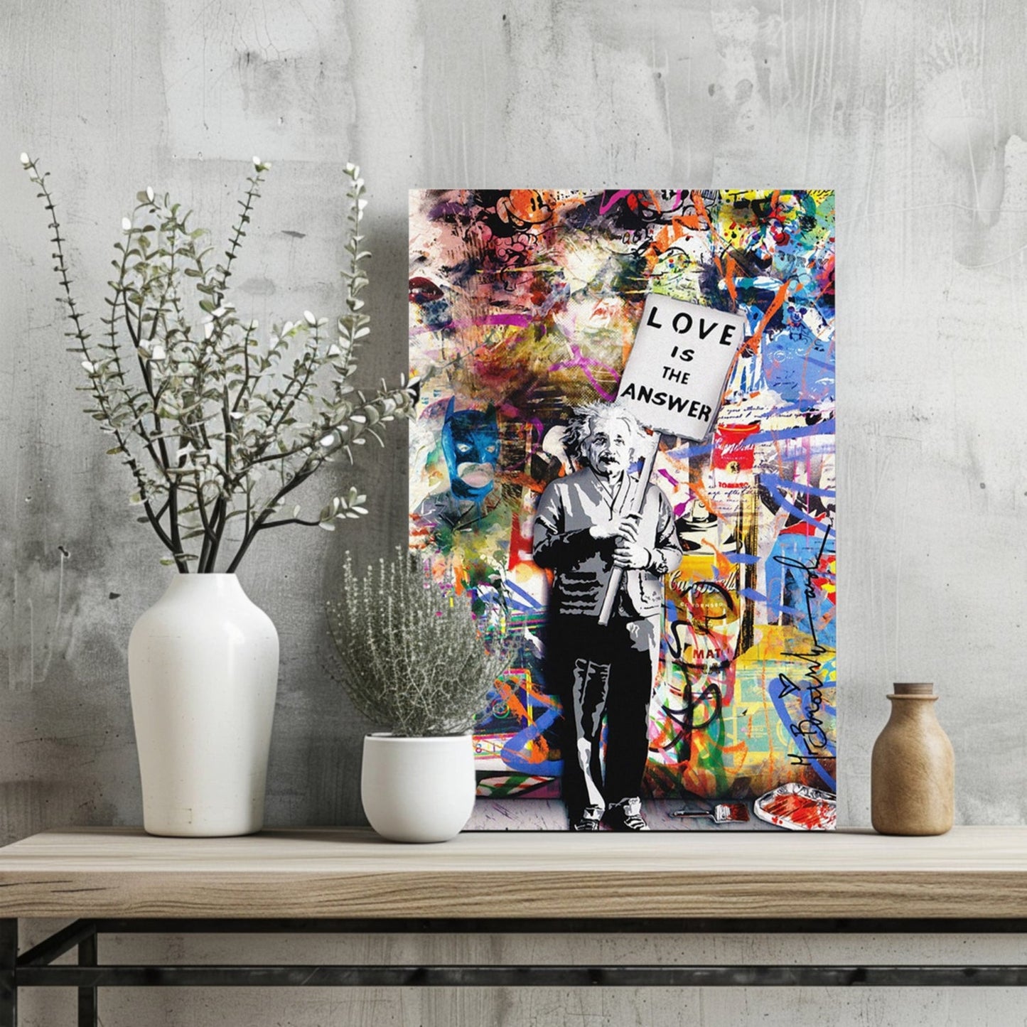 Love is The Answer Aluminum Print