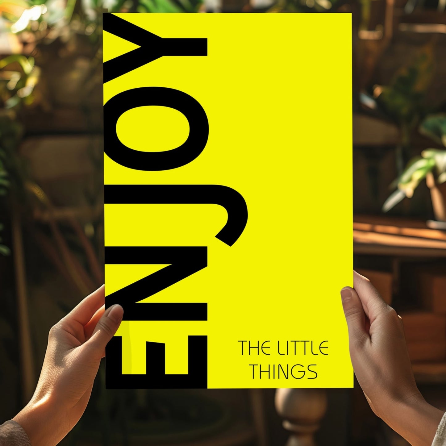Enjoy The Little Things Aluminum Print