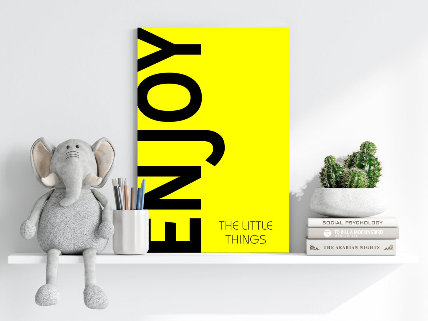 Enjoy The Little Things Aluminum Print