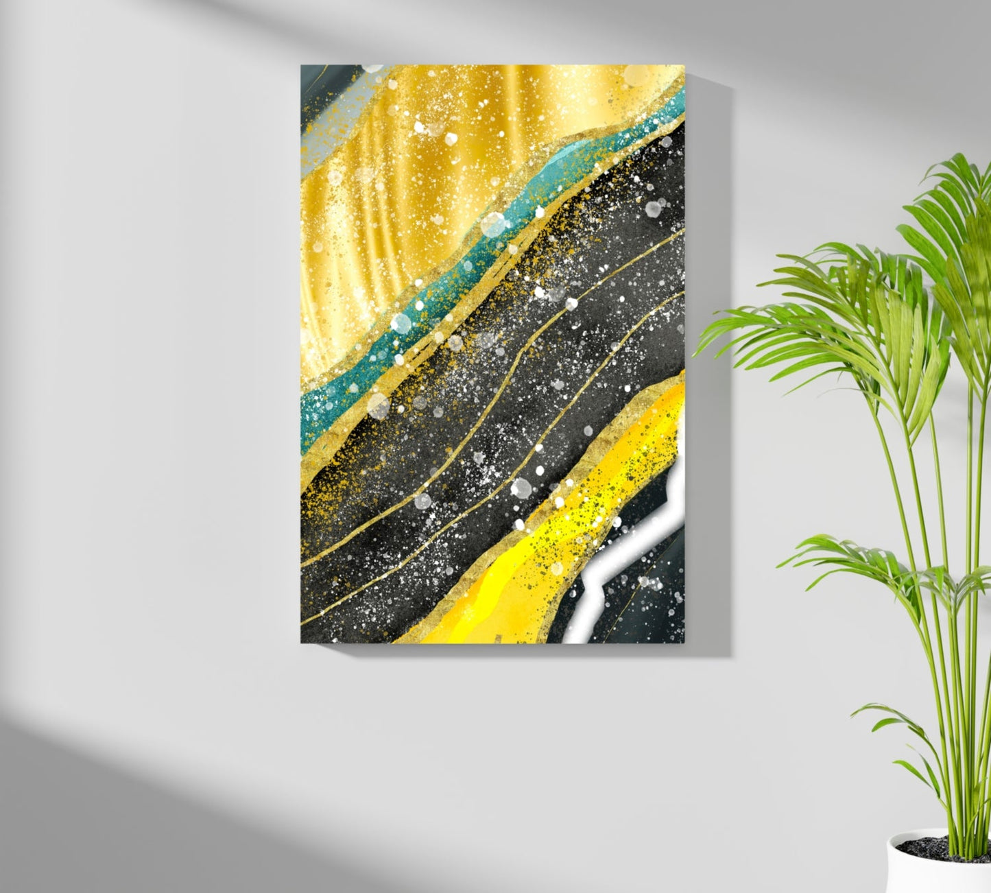 Golden Plates Aluminum Print