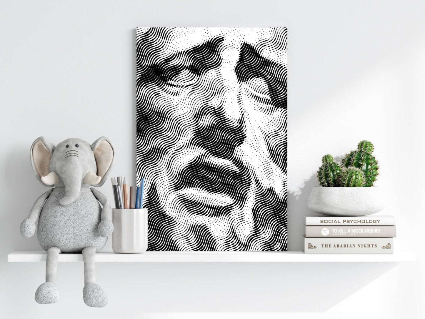 Statue Head Contemporary Aluminum Print
