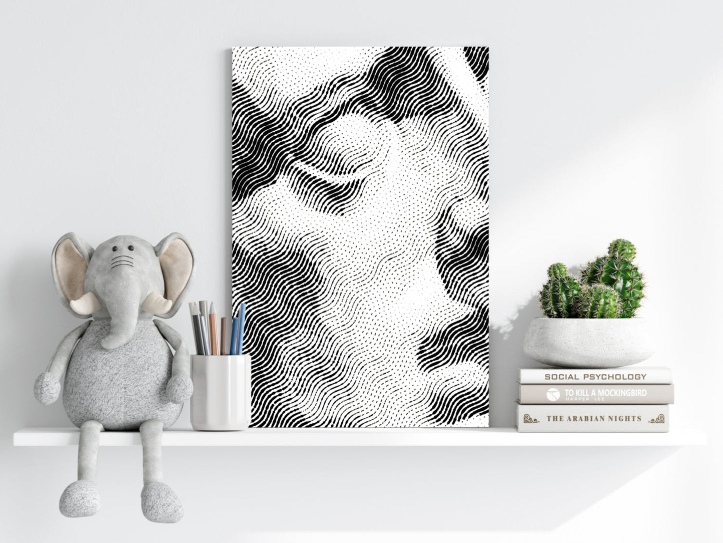 Statue Head Contemporary Aluminum Print