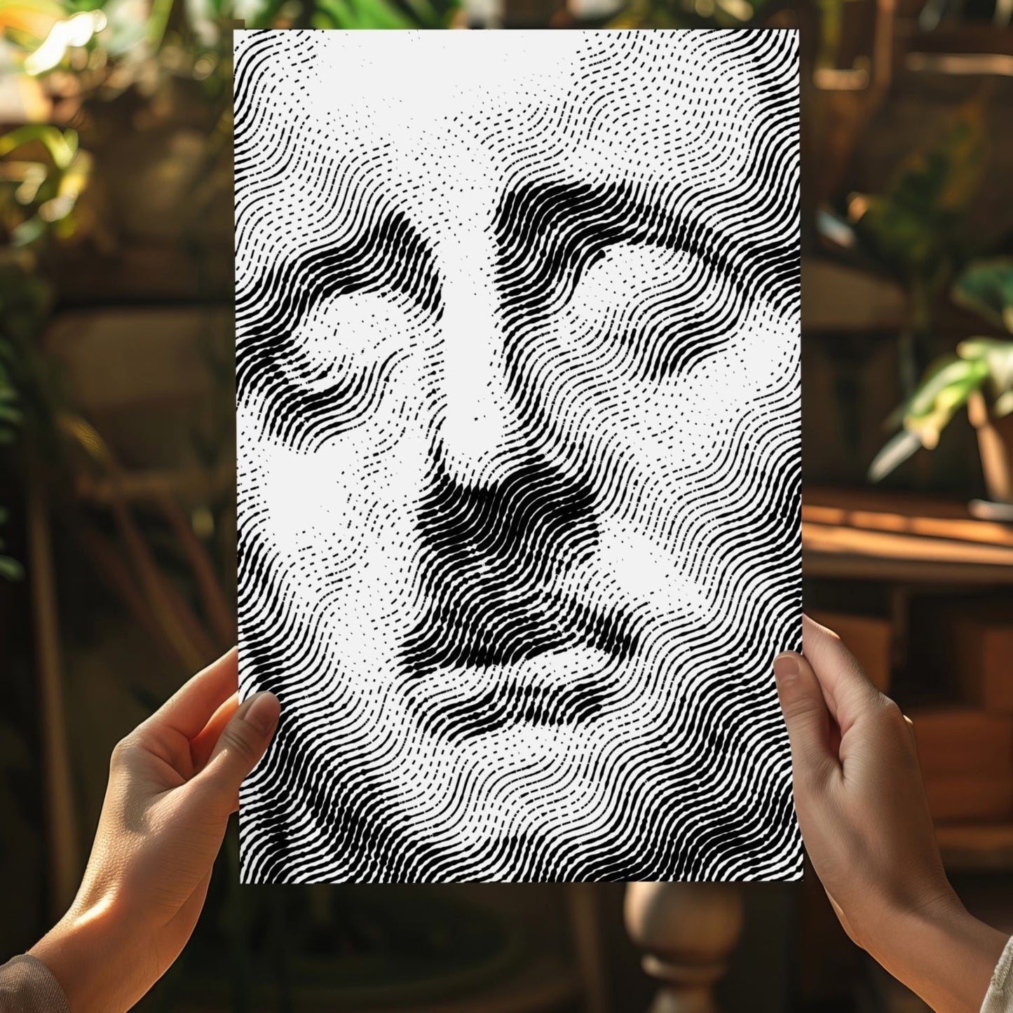 Statue Head Contemporary Aluminum Print