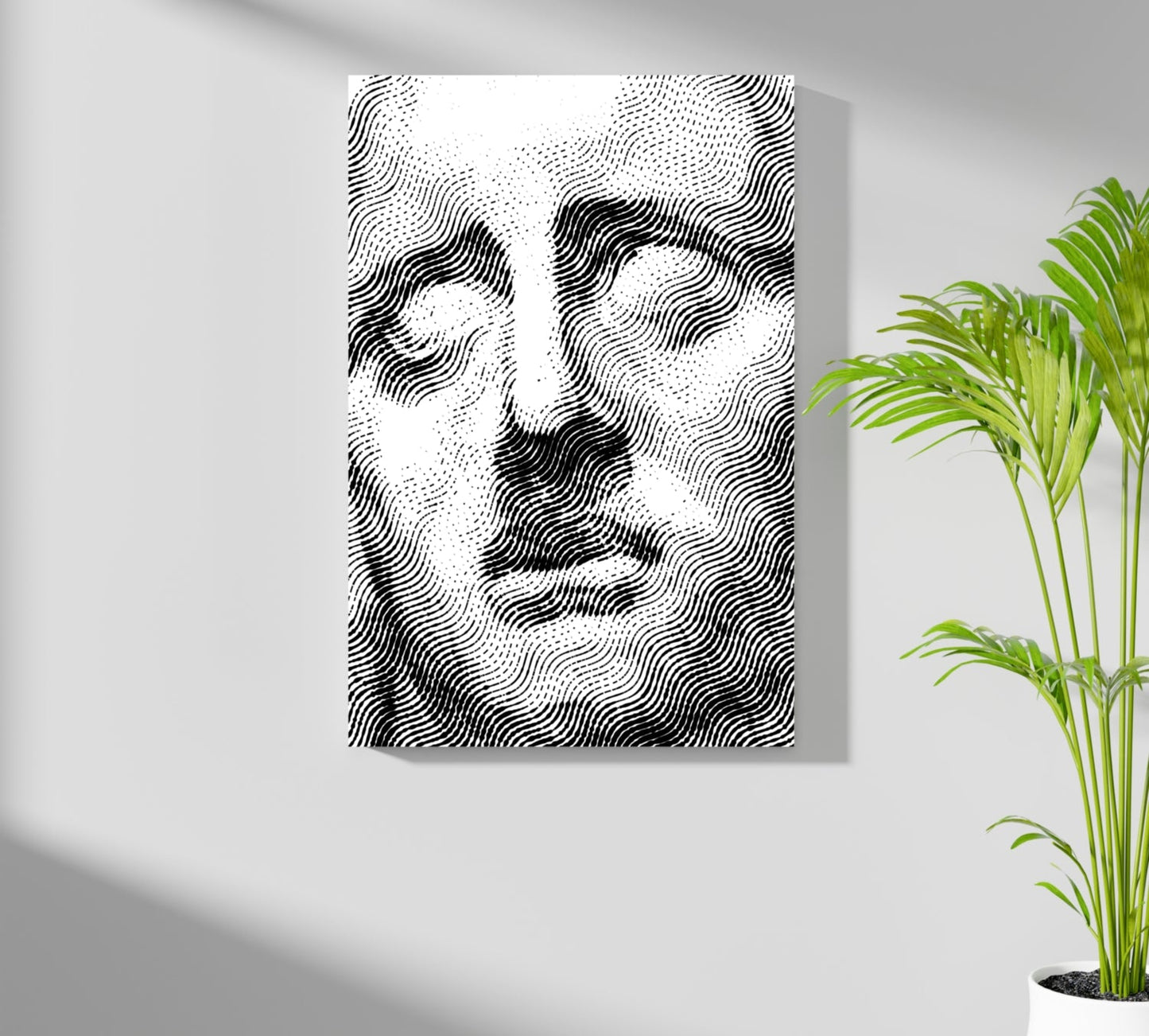 Statue Head Contemporary Aluminum Print
