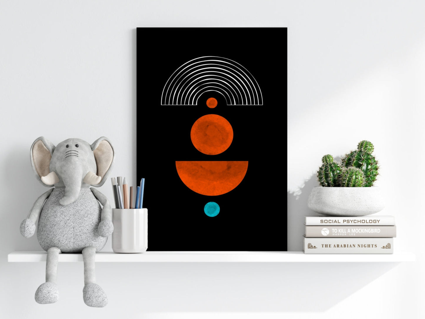 Line Art V1 Aluminum Print