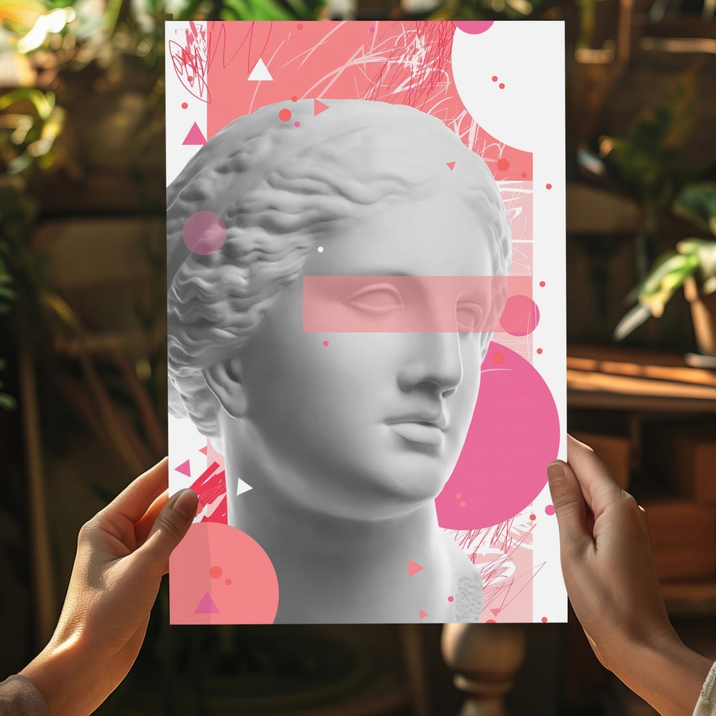Contemporary Art  Aluminum Print