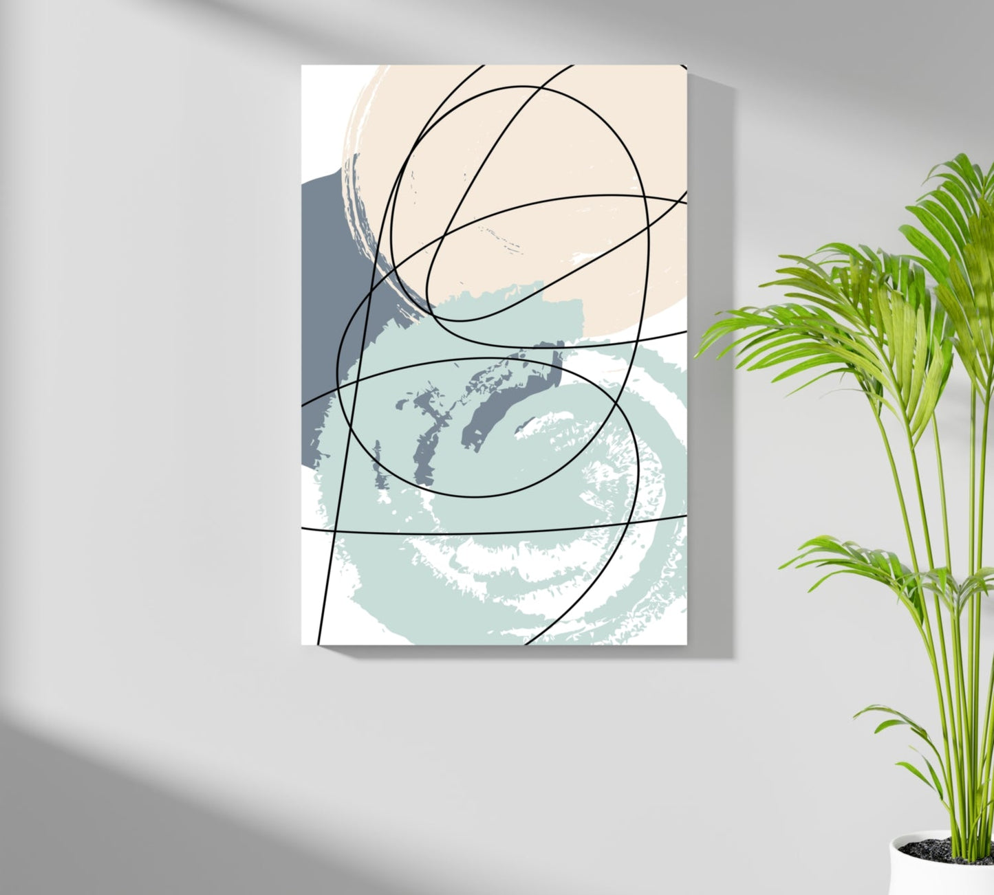 Abstract Lines Aluminum Print