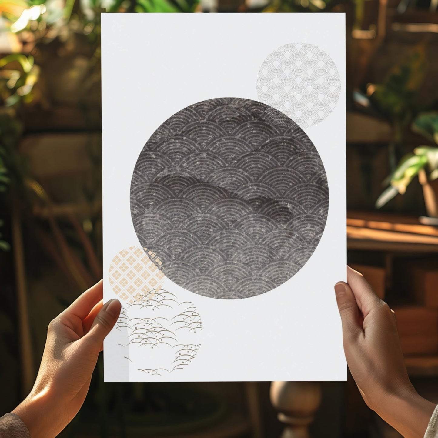 Abstract Art Dots V2 Aluminum Print