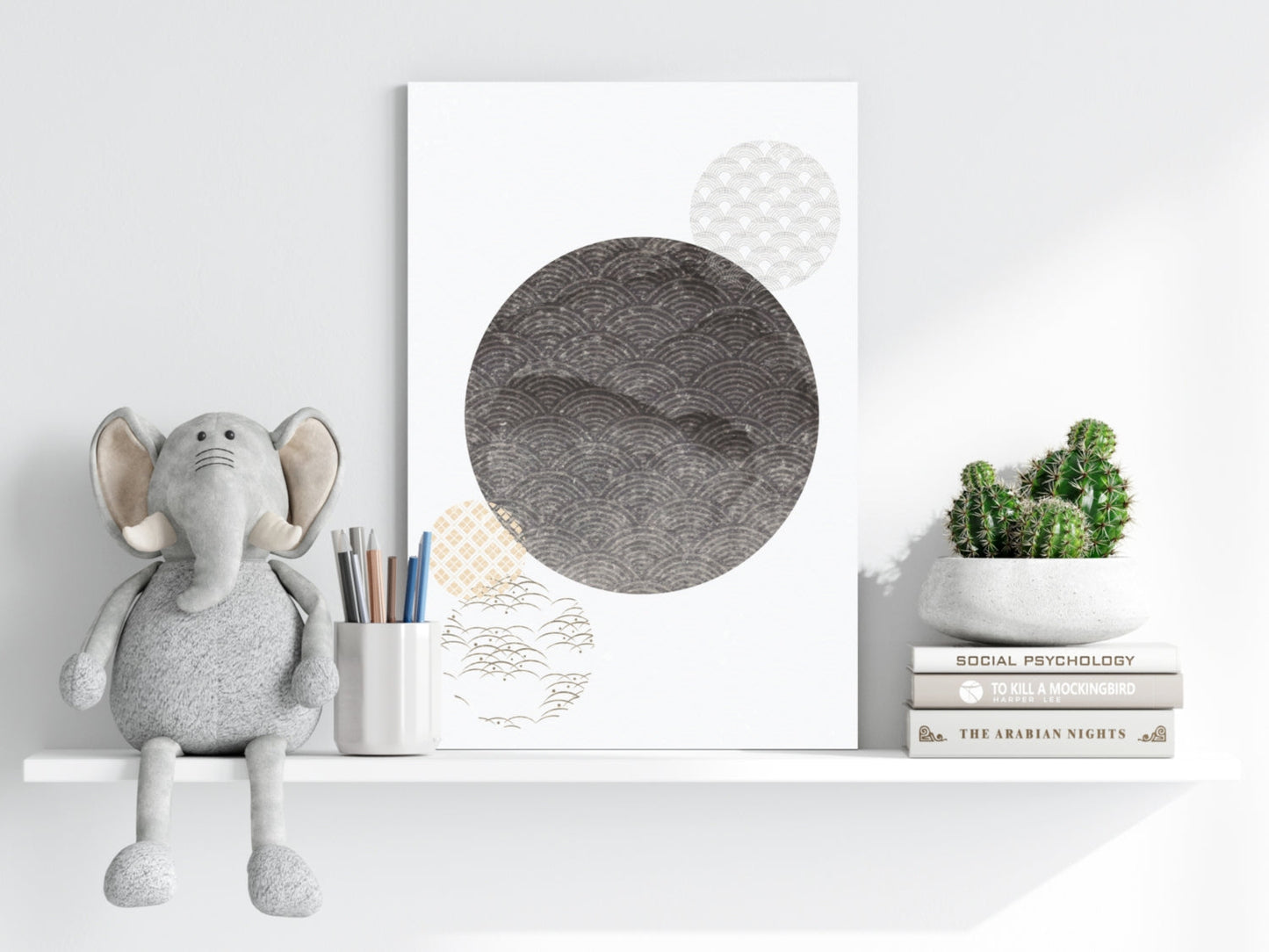 Abstract Art Dots V2 Aluminum Print