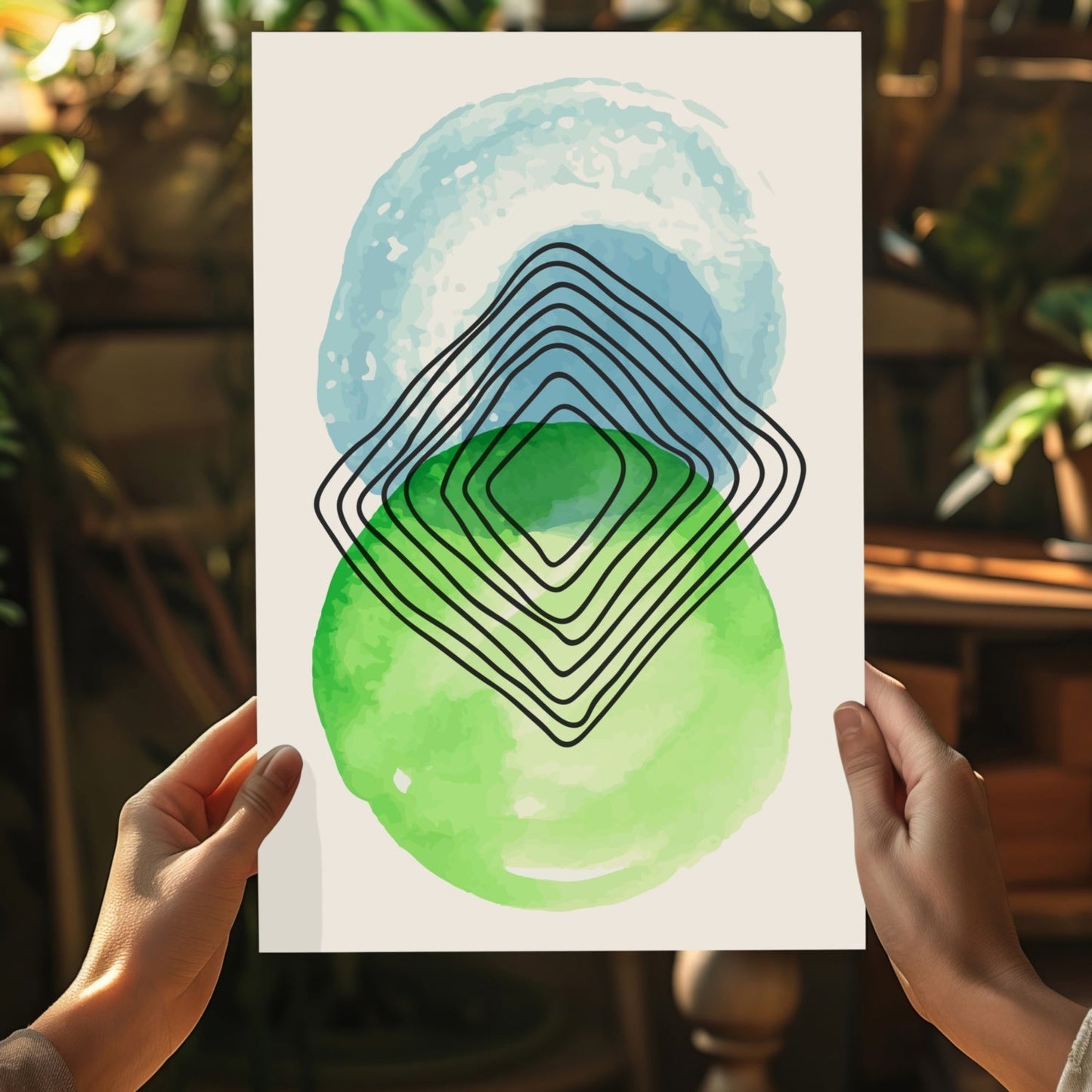 Abstract Gravity V1 Aluminum Print