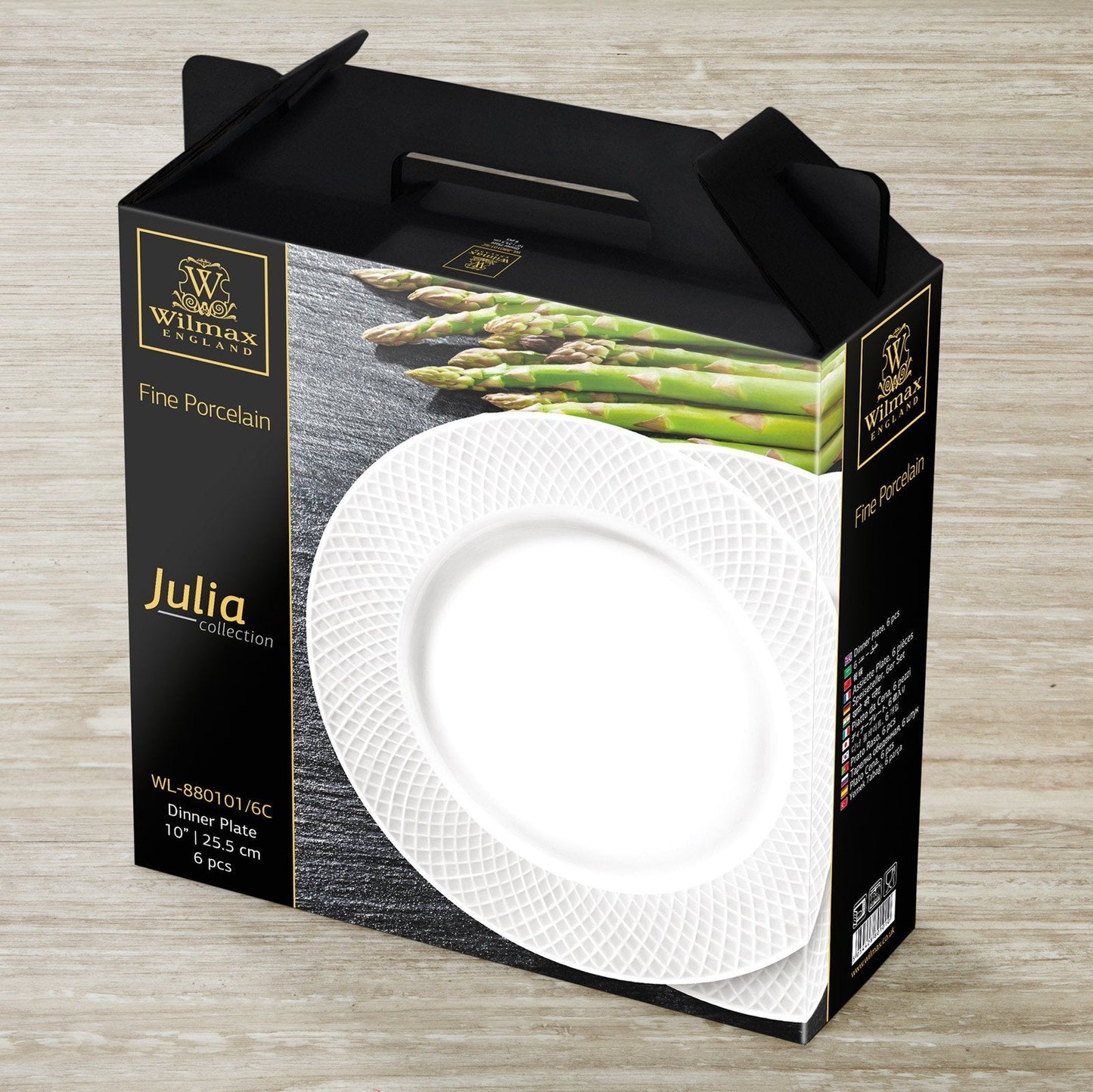 Fine Julia Porcelain 24 Piece Dinnerware Set For 6-4