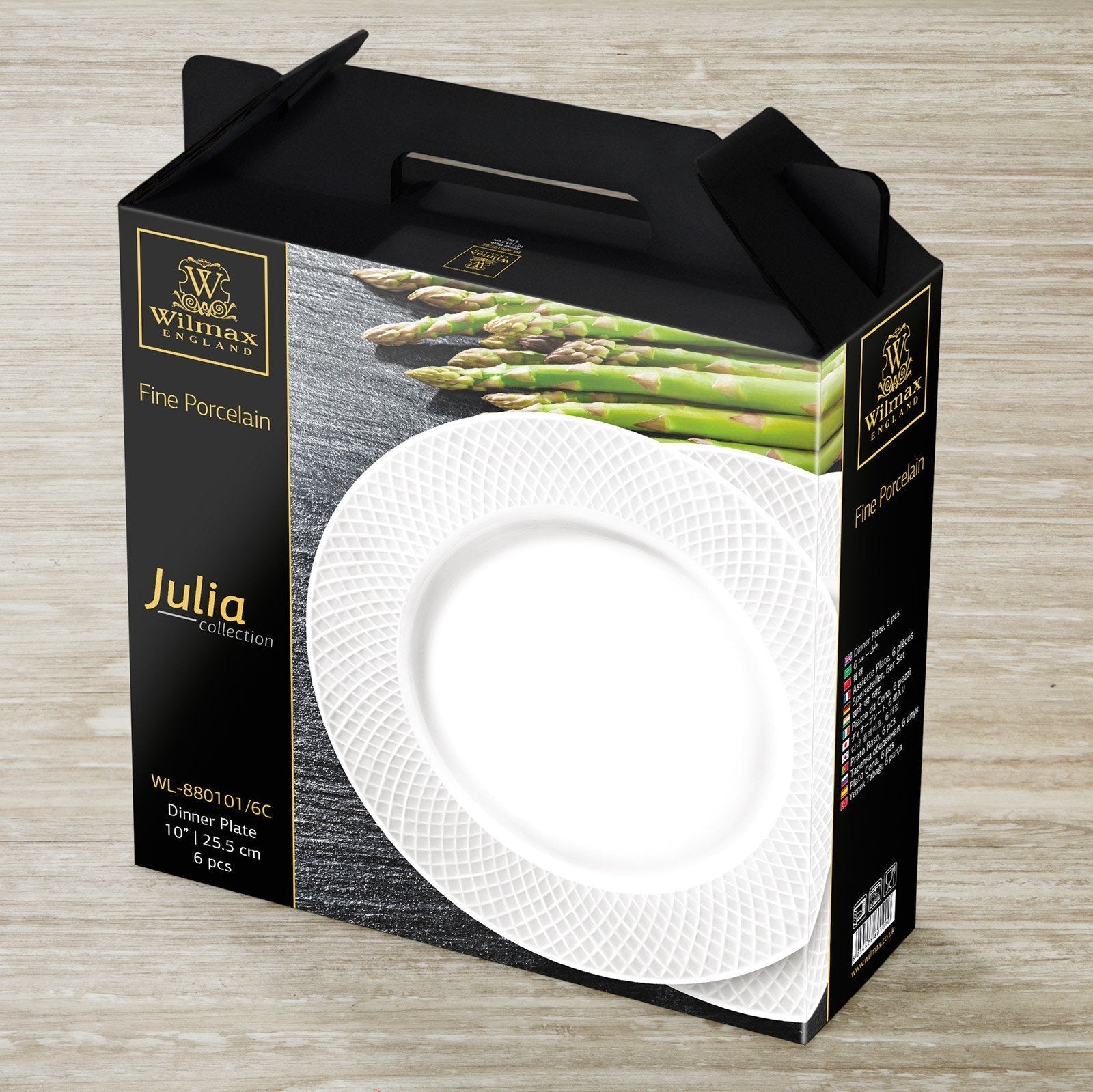 Fine Julia Porcelain 24 Piece Dinnerware Set For 6-4