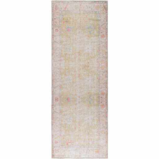 Bozkurt Vintage Flat Pile Washable Rug-5