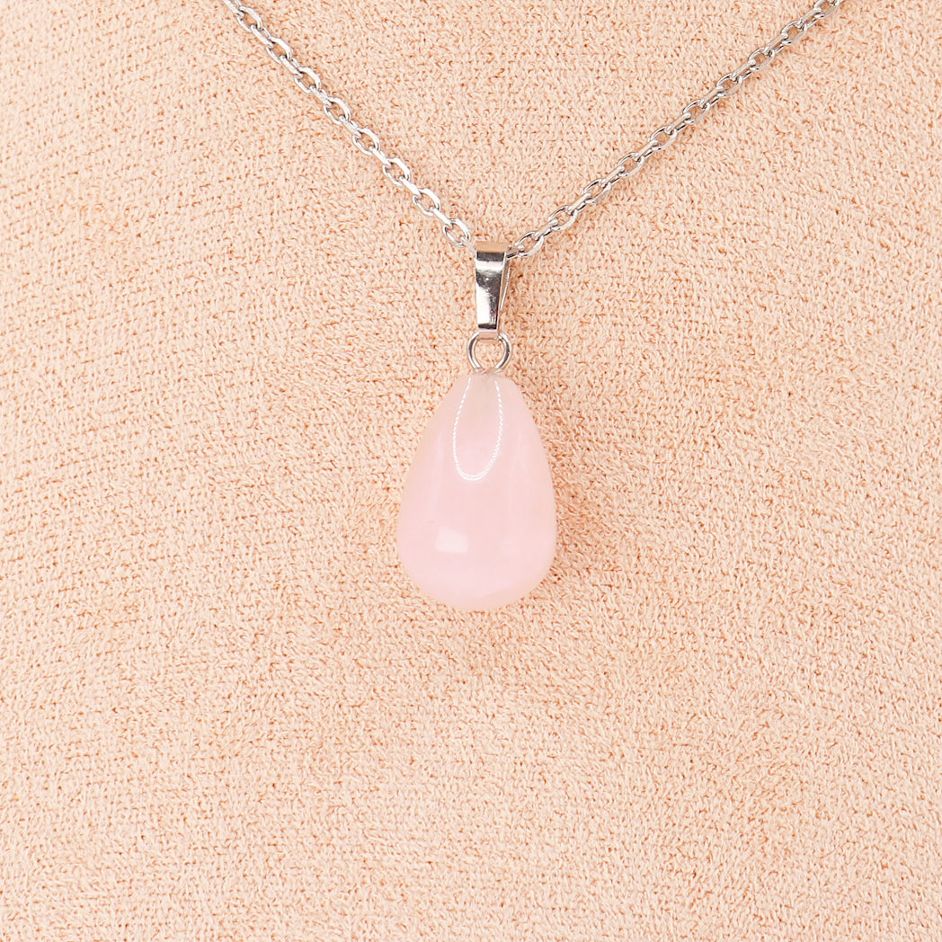 Rose Quartz Drop Pendant-0
