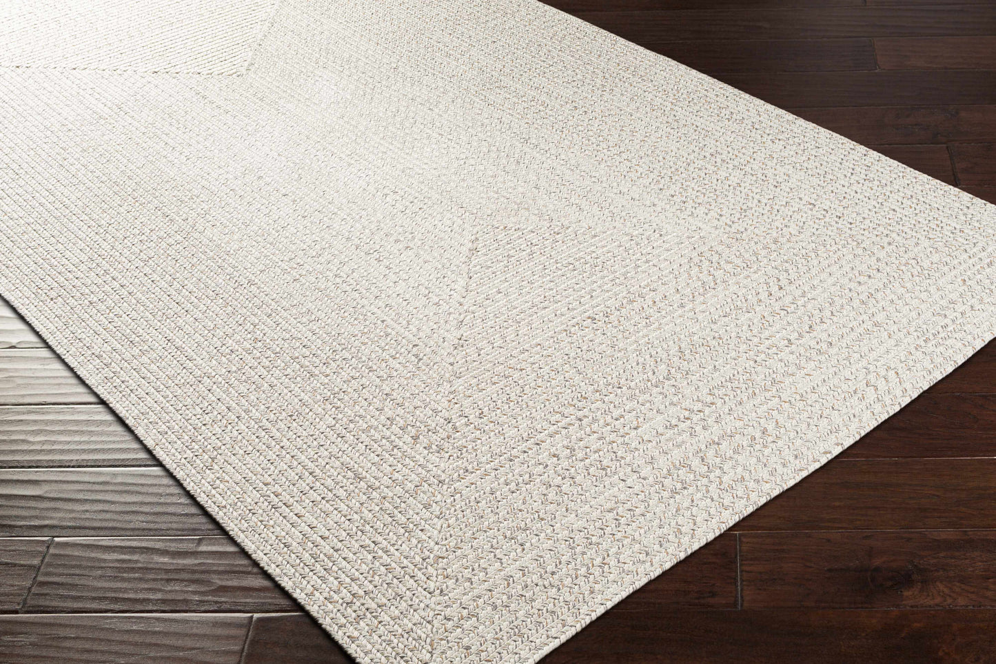 Beige Braided Faux Jute Rug-2