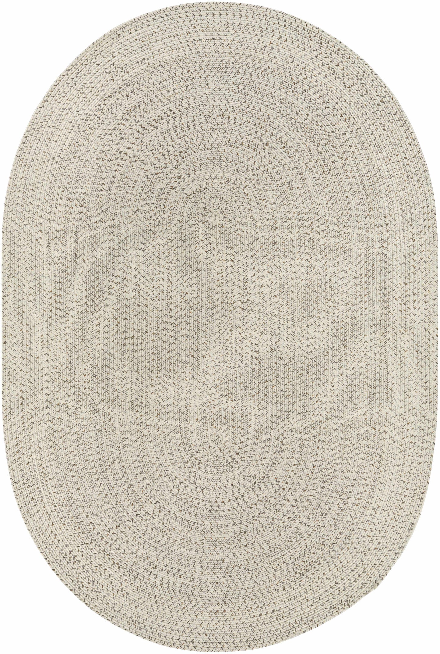 Beige Braided Faux Jute Rug-5