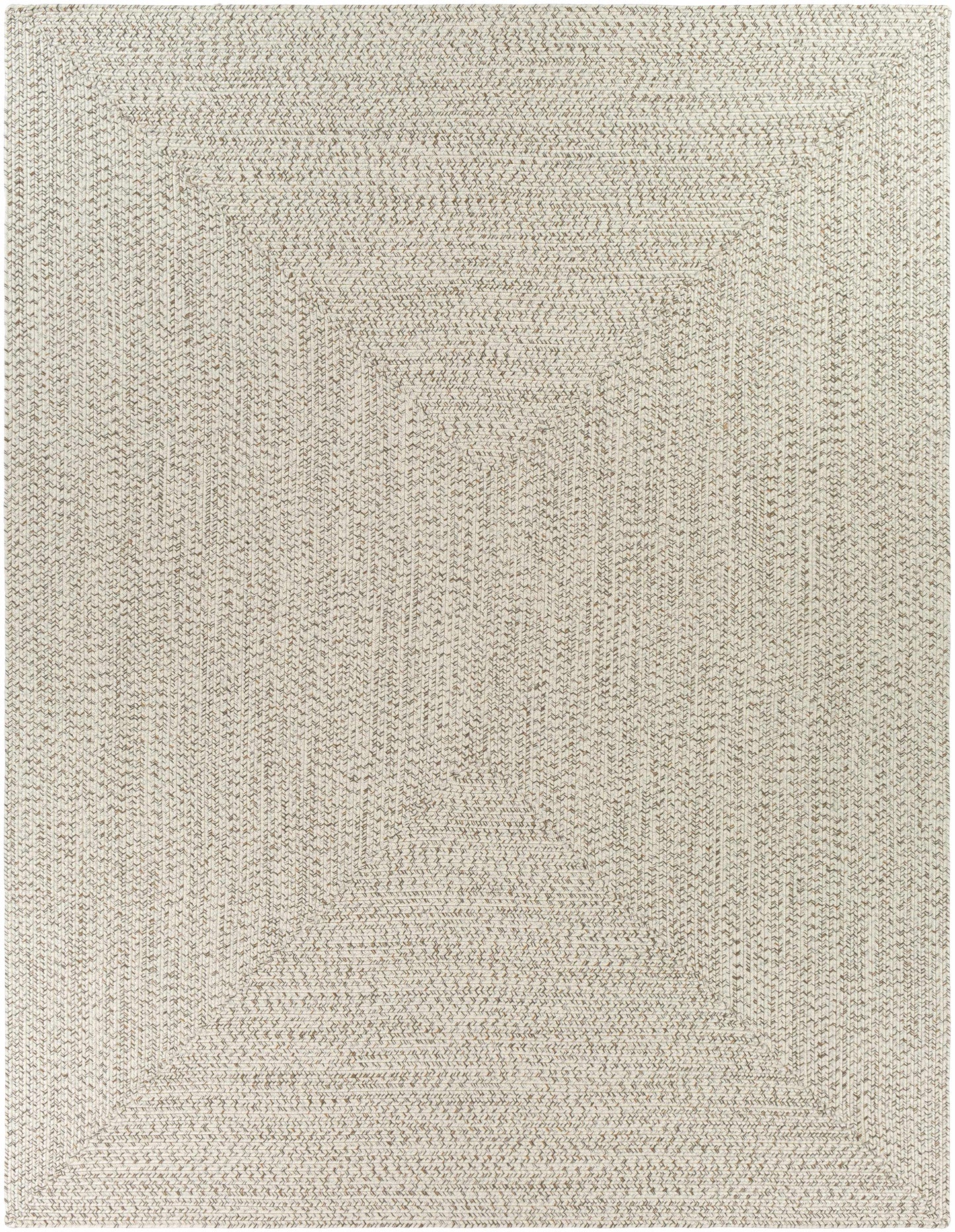 Beige Braided Faux Jute Rug-0