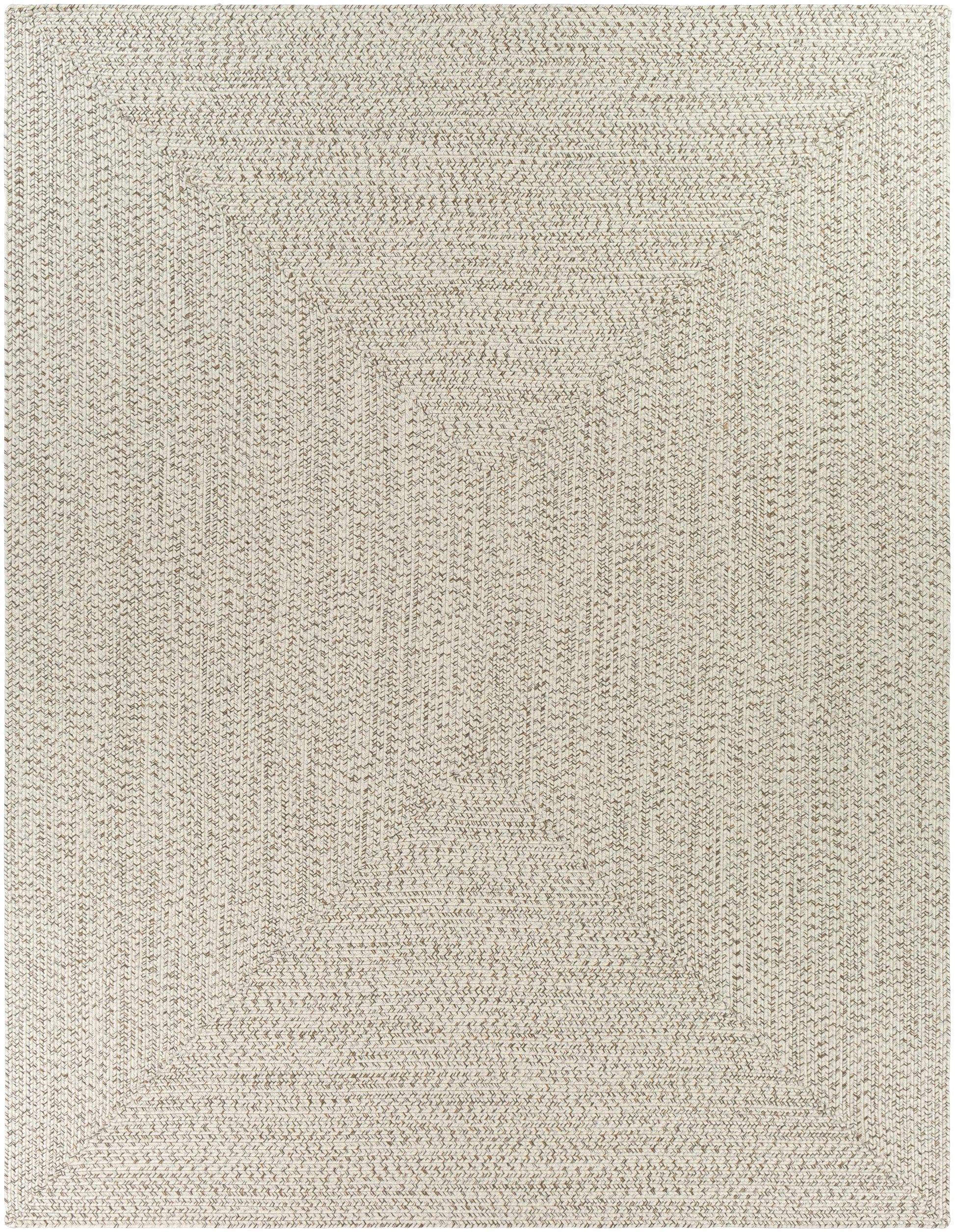 Beige Braided Faux Jute Rug-0