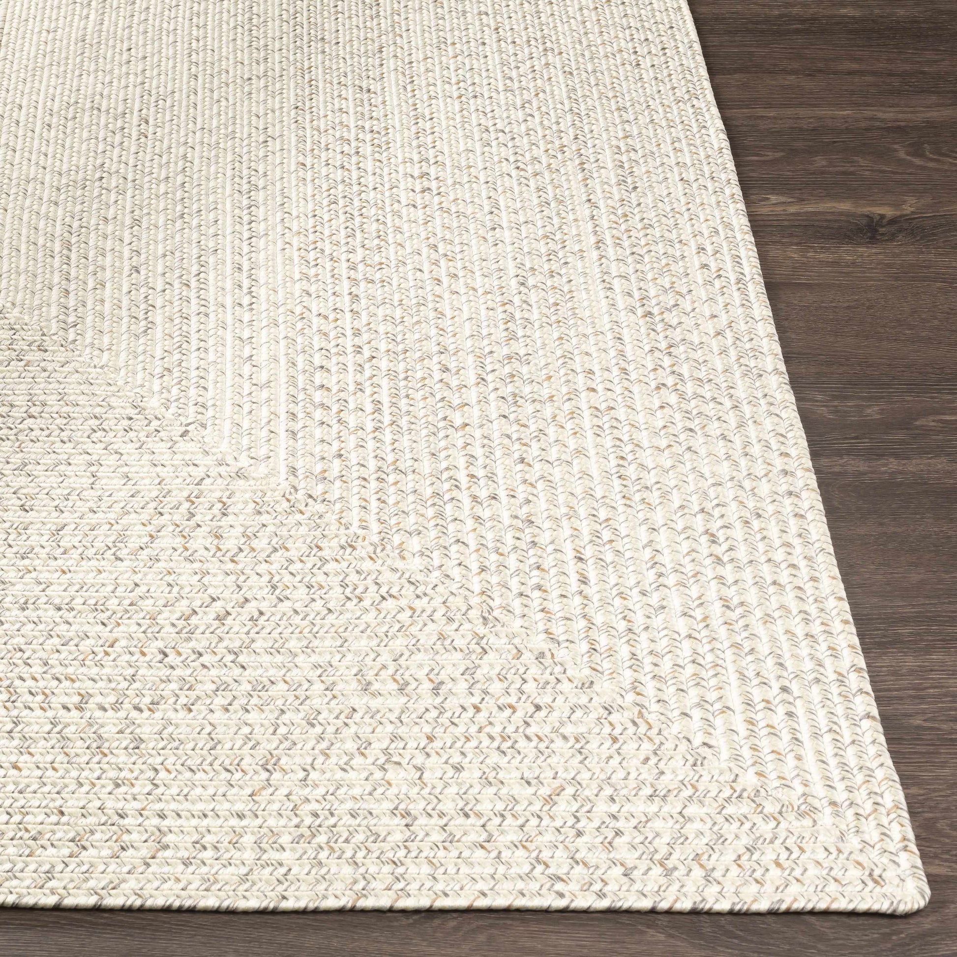 Beige Braided Faux Jute Rug-3