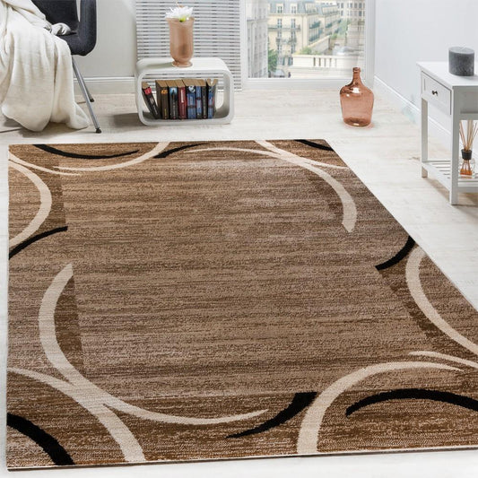 Brown Area Rug for Living Room Mocca Look-0