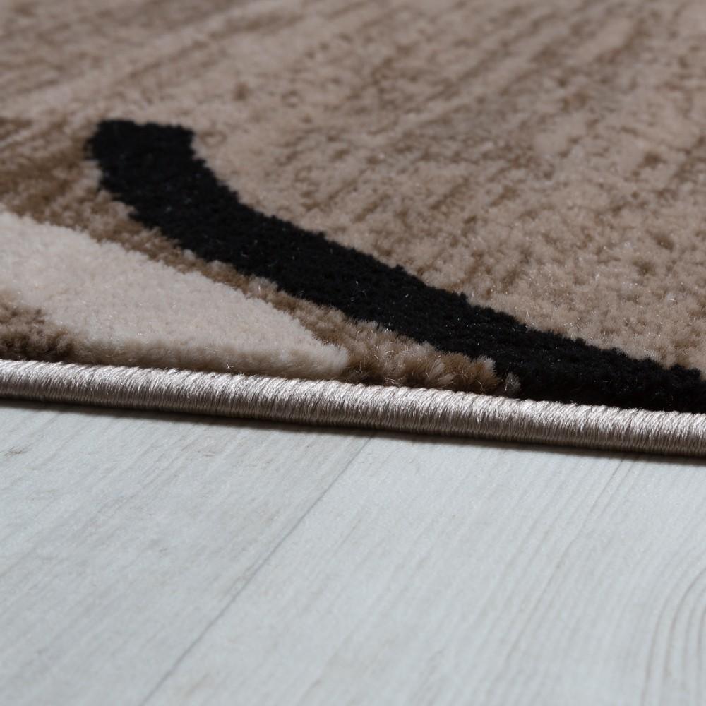 Brown Area Rug for Living Room Mocca Look-1