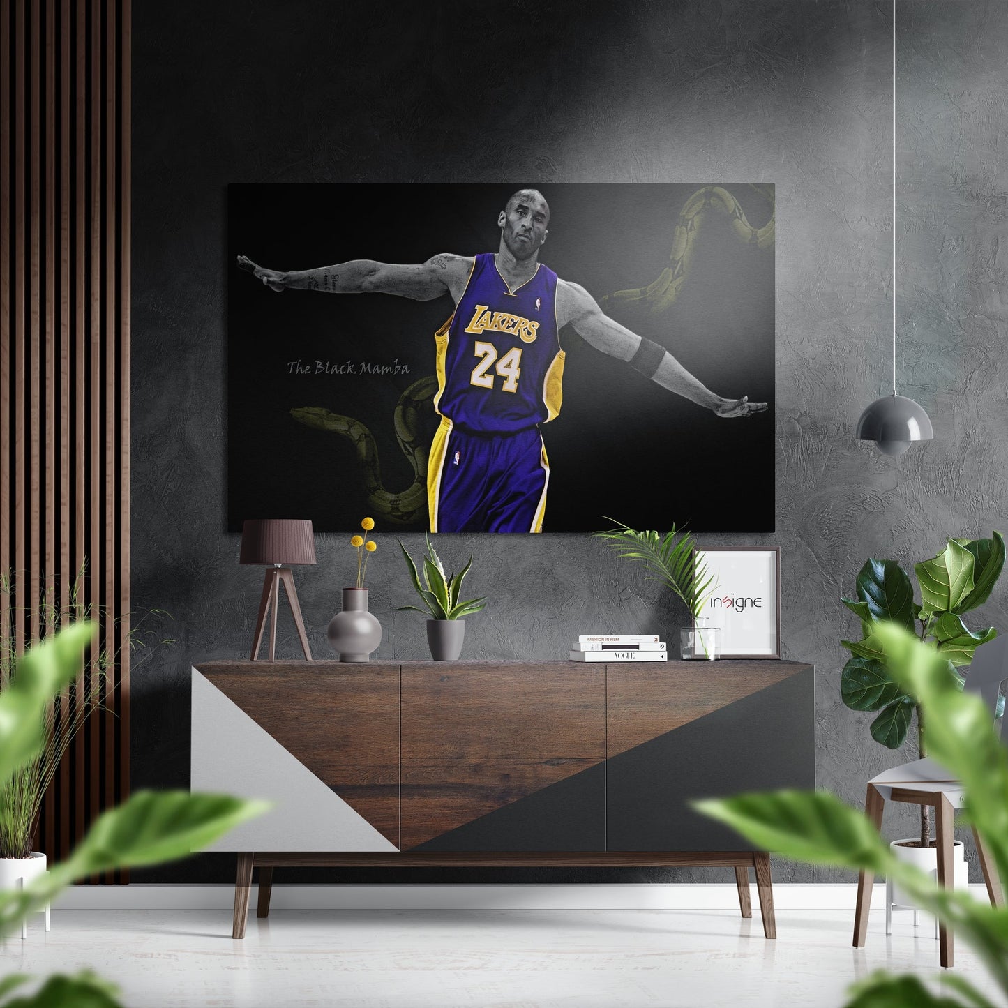 Kobe Bryant Brushed Aluminium Dibond Wall Art
