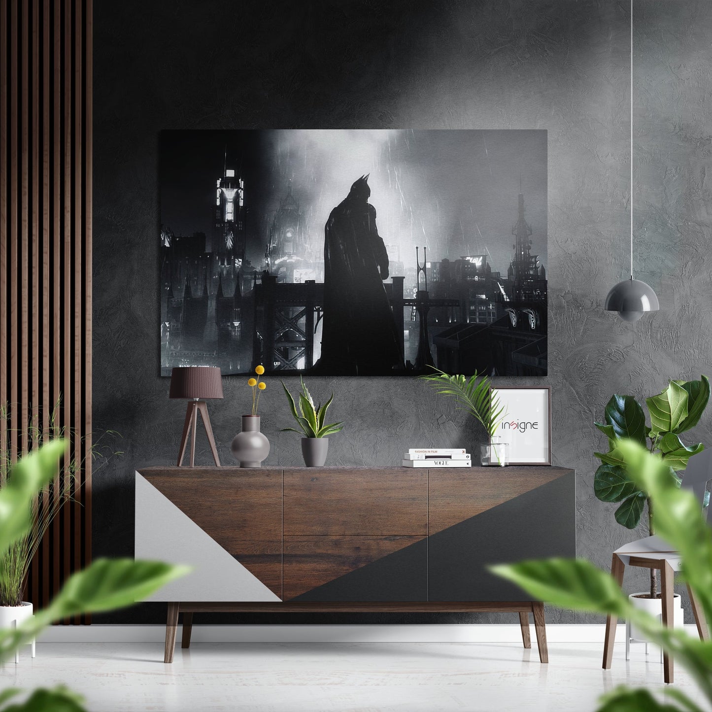 Batman Brushed Aluminium Dibond Wall Art