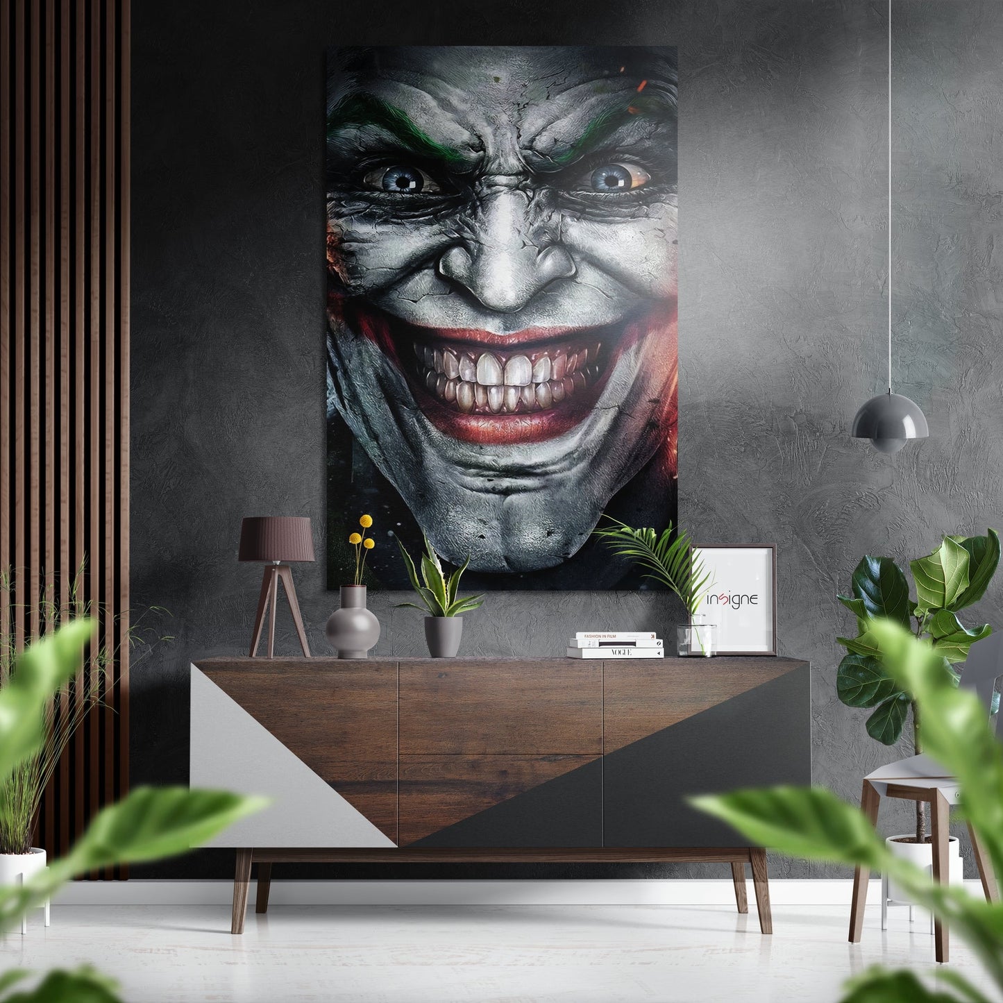 Joker Brushed Aluminium Dibond Wall Art