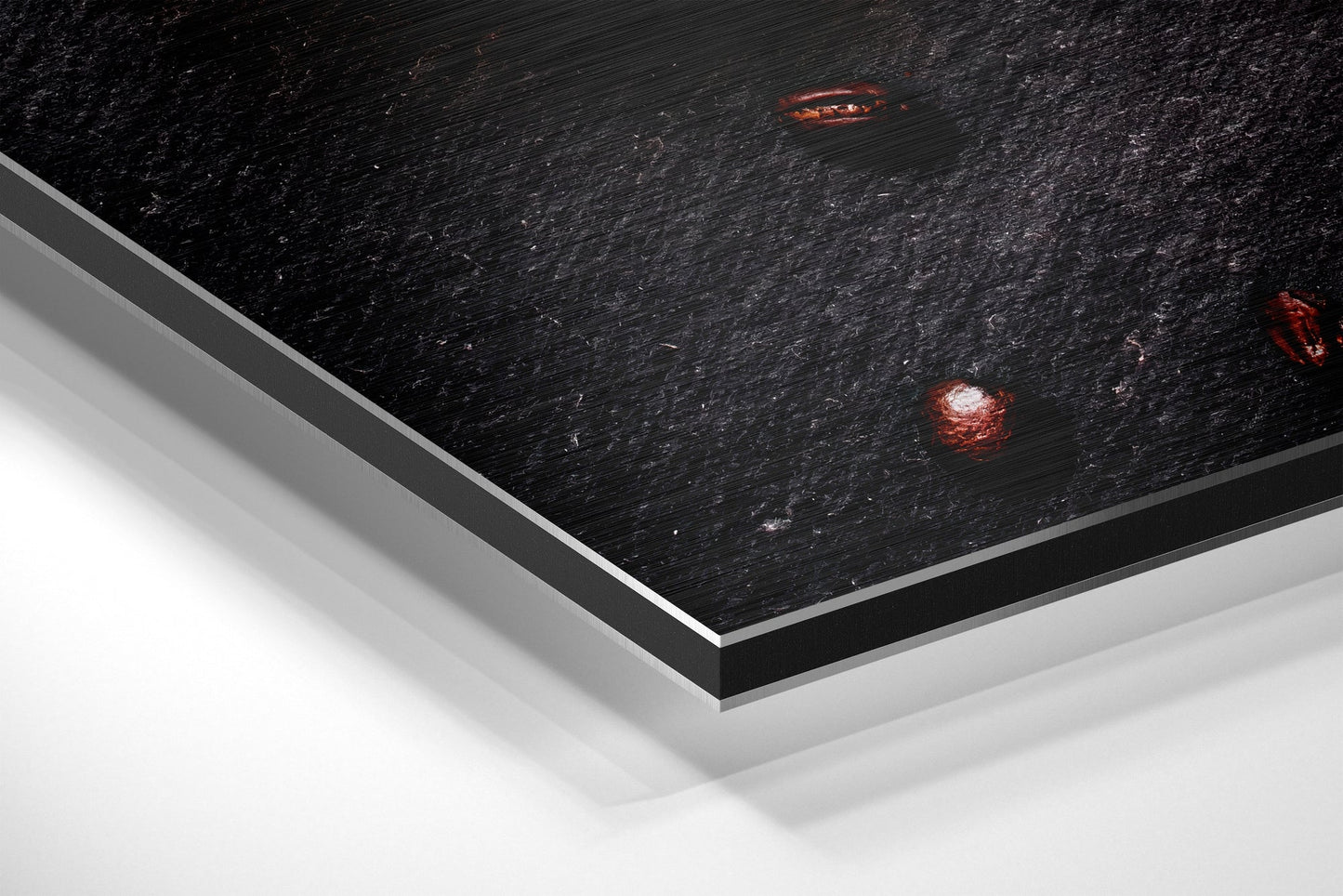 Coffee Brushed Aluminium Dibond Wall Art