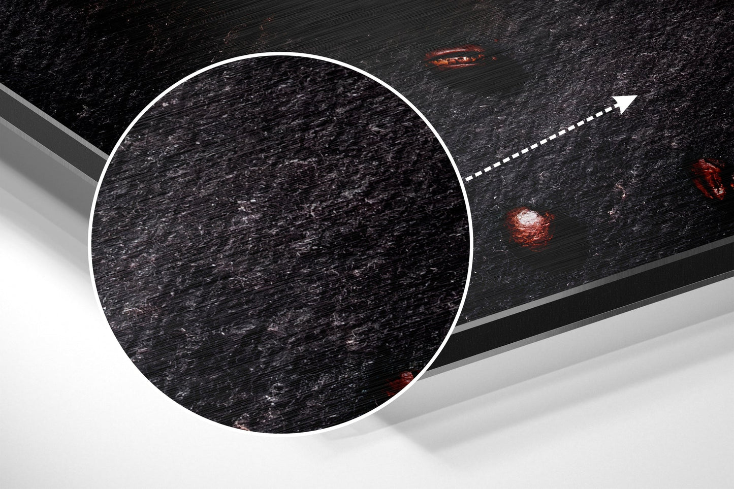 Coffee Brushed Aluminium Dibond Wall Art