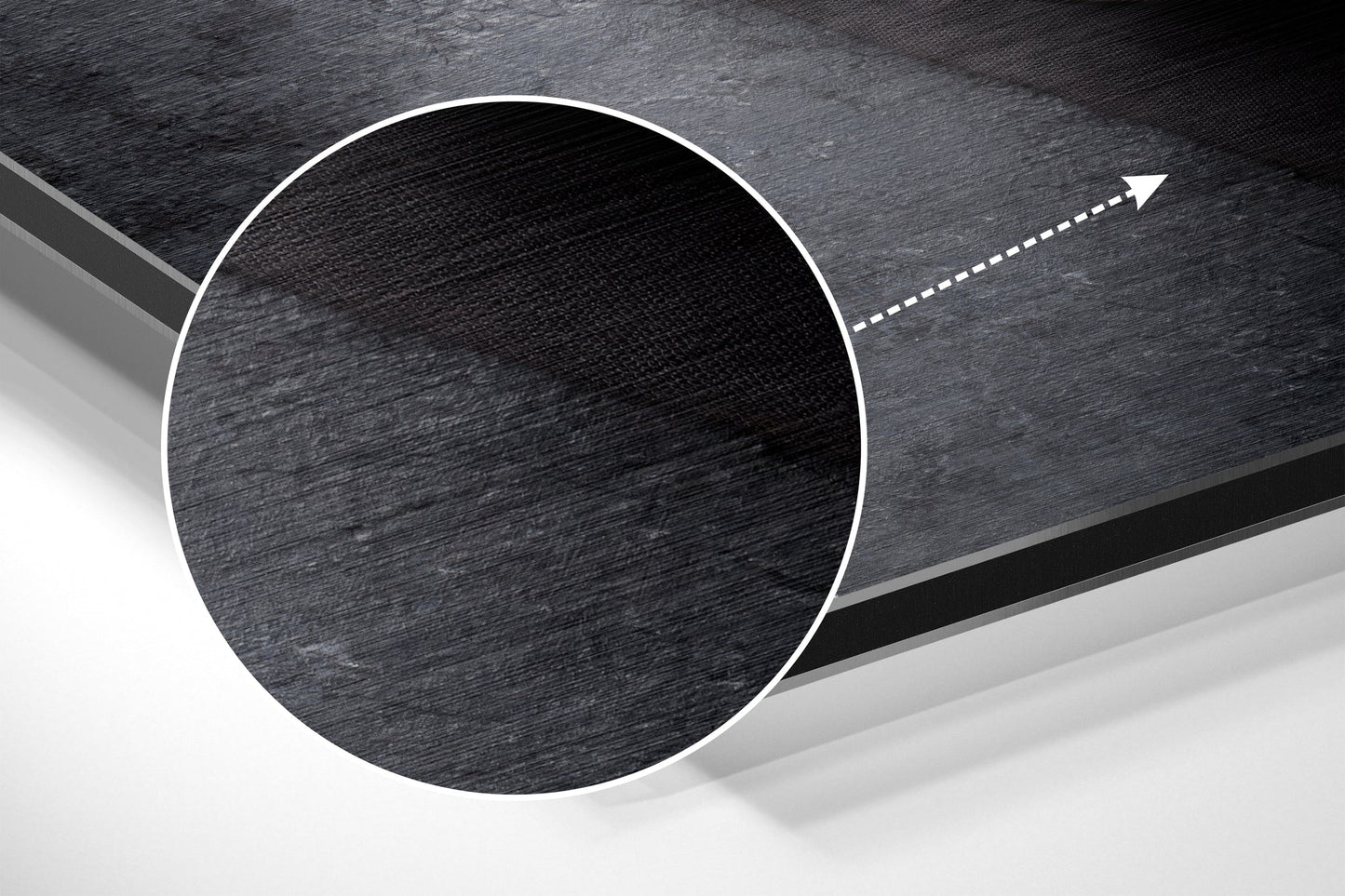 Coffee Brushed Aluminium Dibond Wall Art