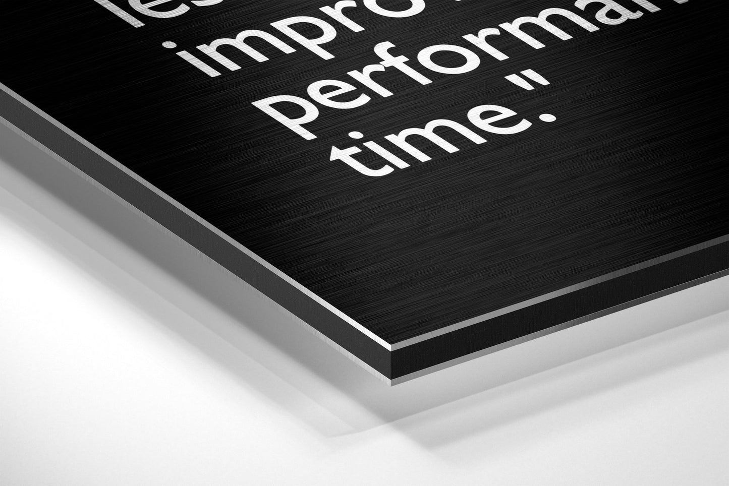 Words of Malcolm Brushed Aluminium Dibond Wall Art