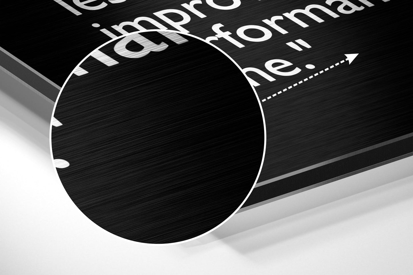 Words of Malcolm Brushed Aluminium Dibond Wall Art
