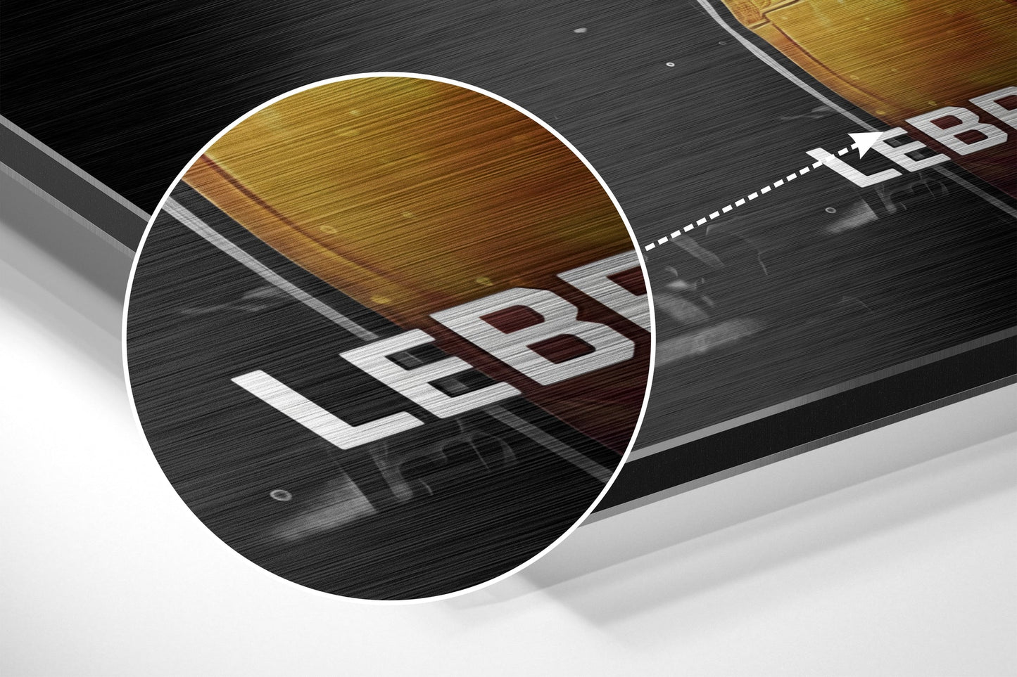 LeBron James Brushed Aluminium Dibond Wall Art