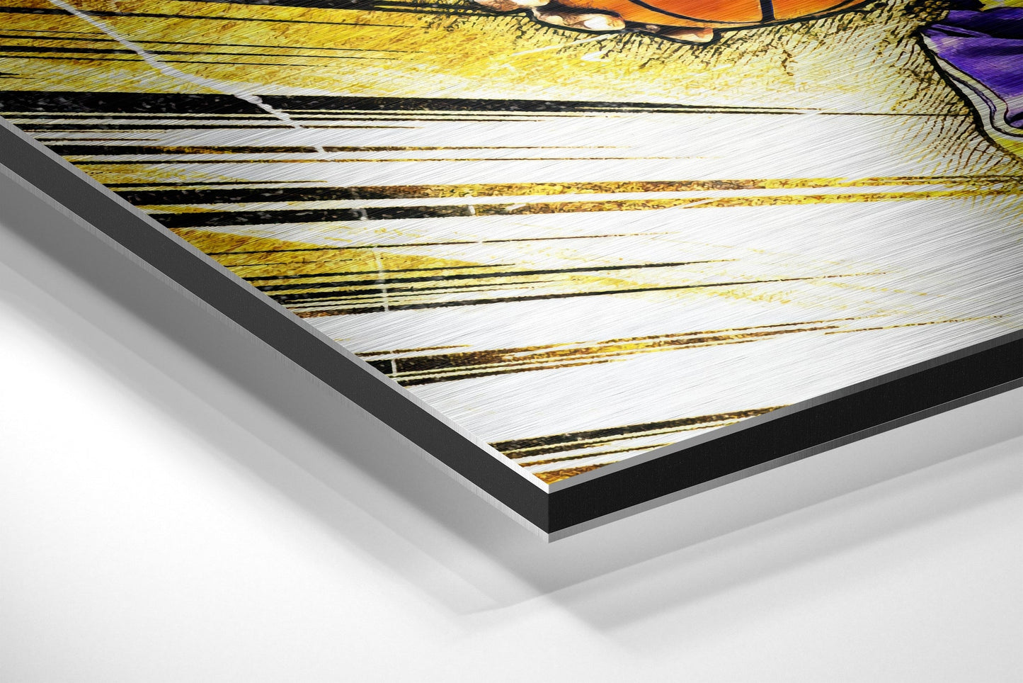 LeBron James Brushed Aluminium Dibond Wall Art