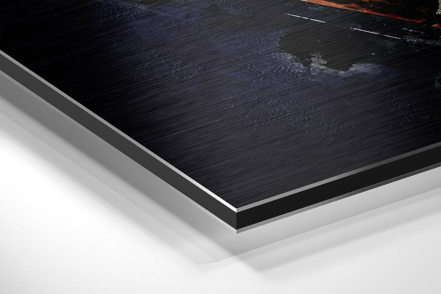 LeBron James Brushed Aluminium Dibond Wall Art