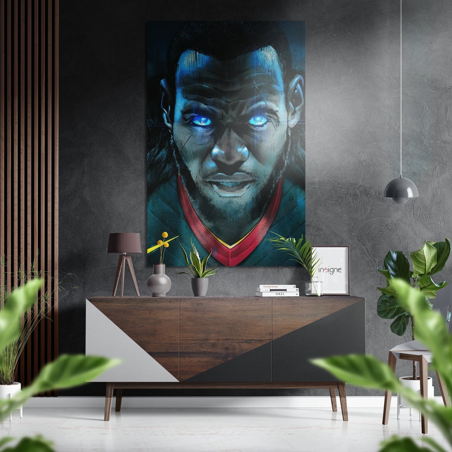 LeBron James Brushed Aluminium Dibond Wall Art