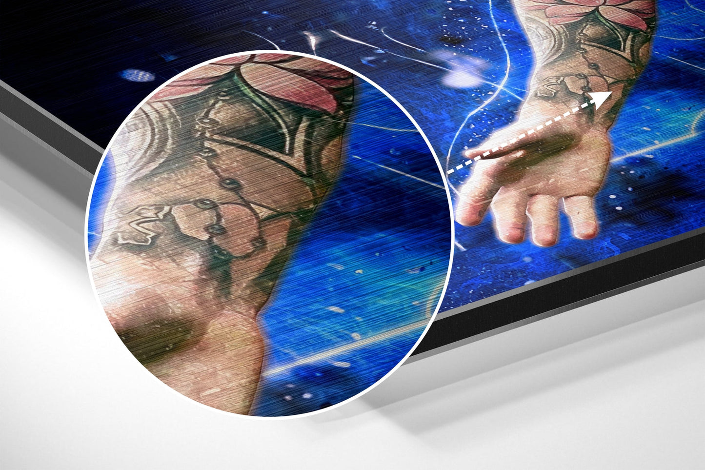 Messi Brushed Aluminium Dibond Wall Art