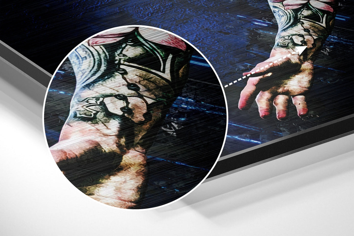 Messi Brushed Aluminium Dibond Wall Art