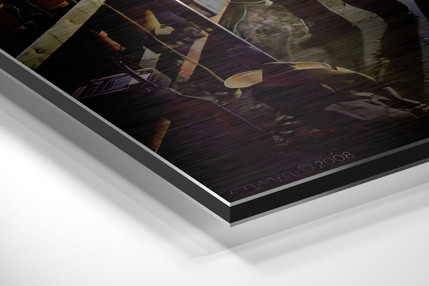 Marilyn, Elvis, Humphrey, James Brushed Aluminium Dibond Wall Art