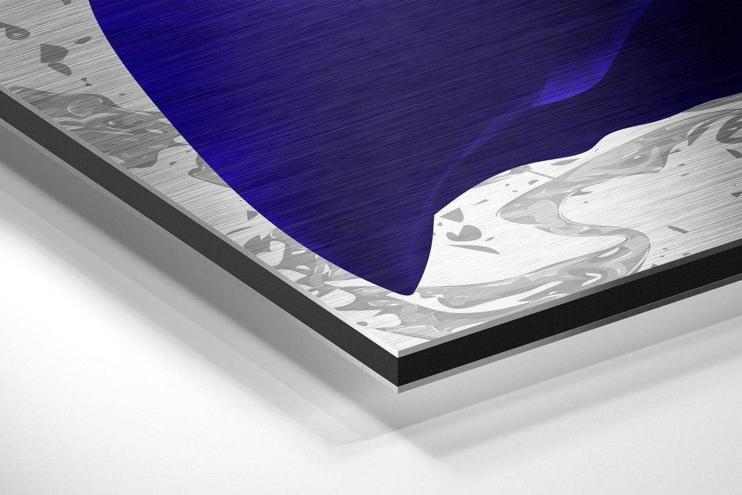 Feathers Brushed Aluminium Dibond Wall Art
