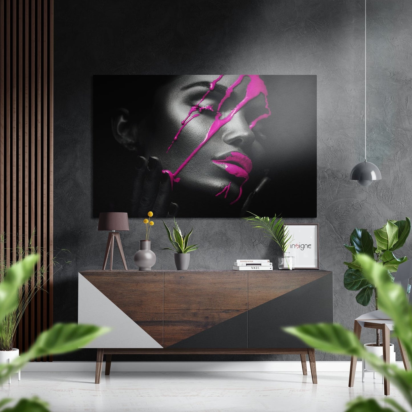Pink Feelings Brushed Aluminium Dibond Wall Art