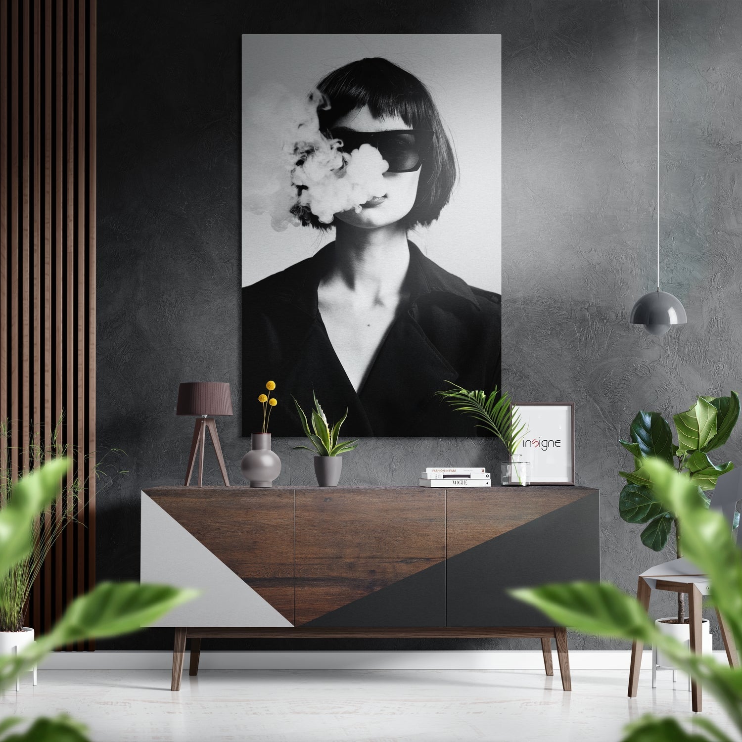 Smoke Brushed Aluminium Dibond Wall Art-0