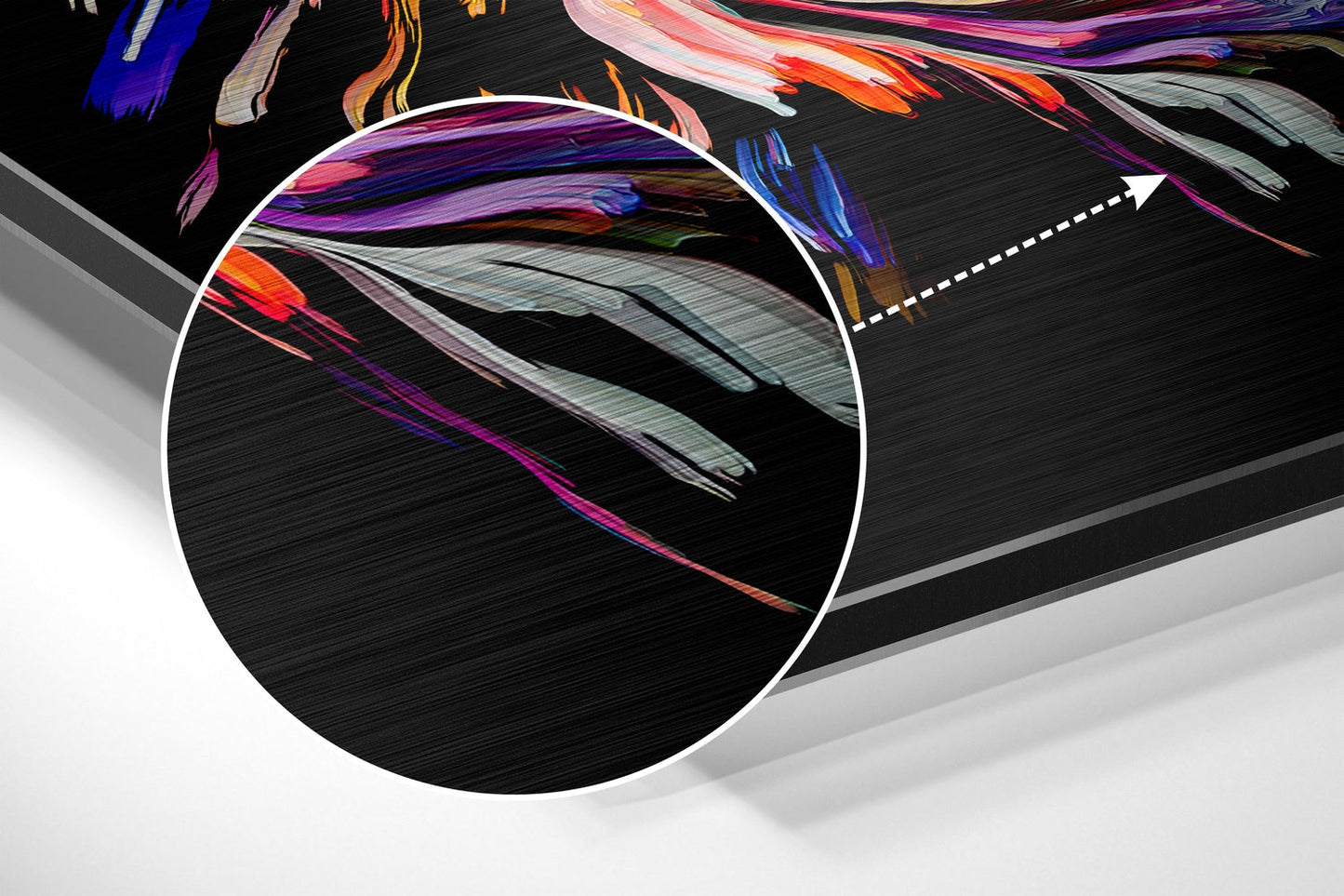 Colorful Feelings Brushed Aluminium Dibond Wall Art