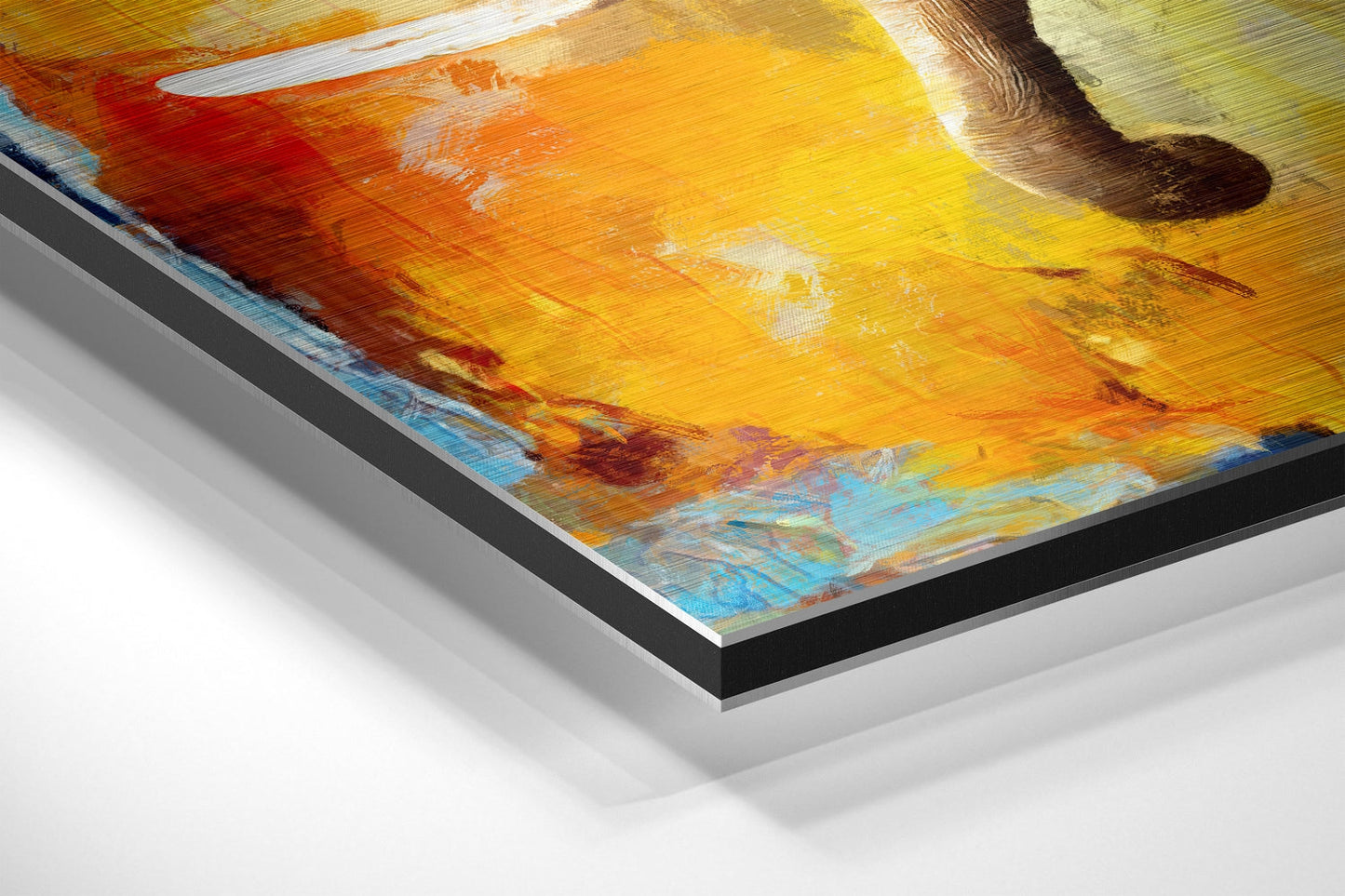 Elephant Brushed Aluminium Dibond Wall Art