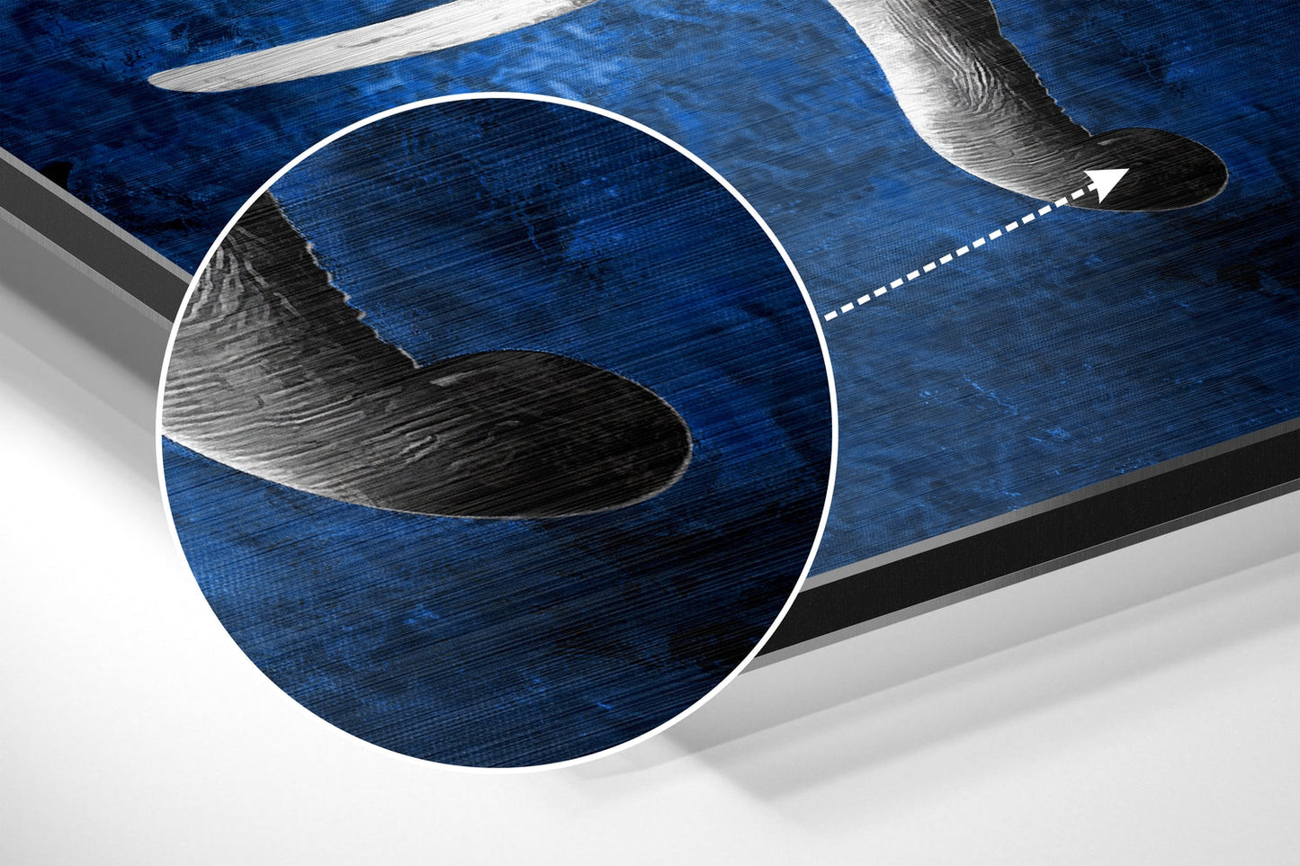 Elephant Brushed Aluminium Dibond Wall Art