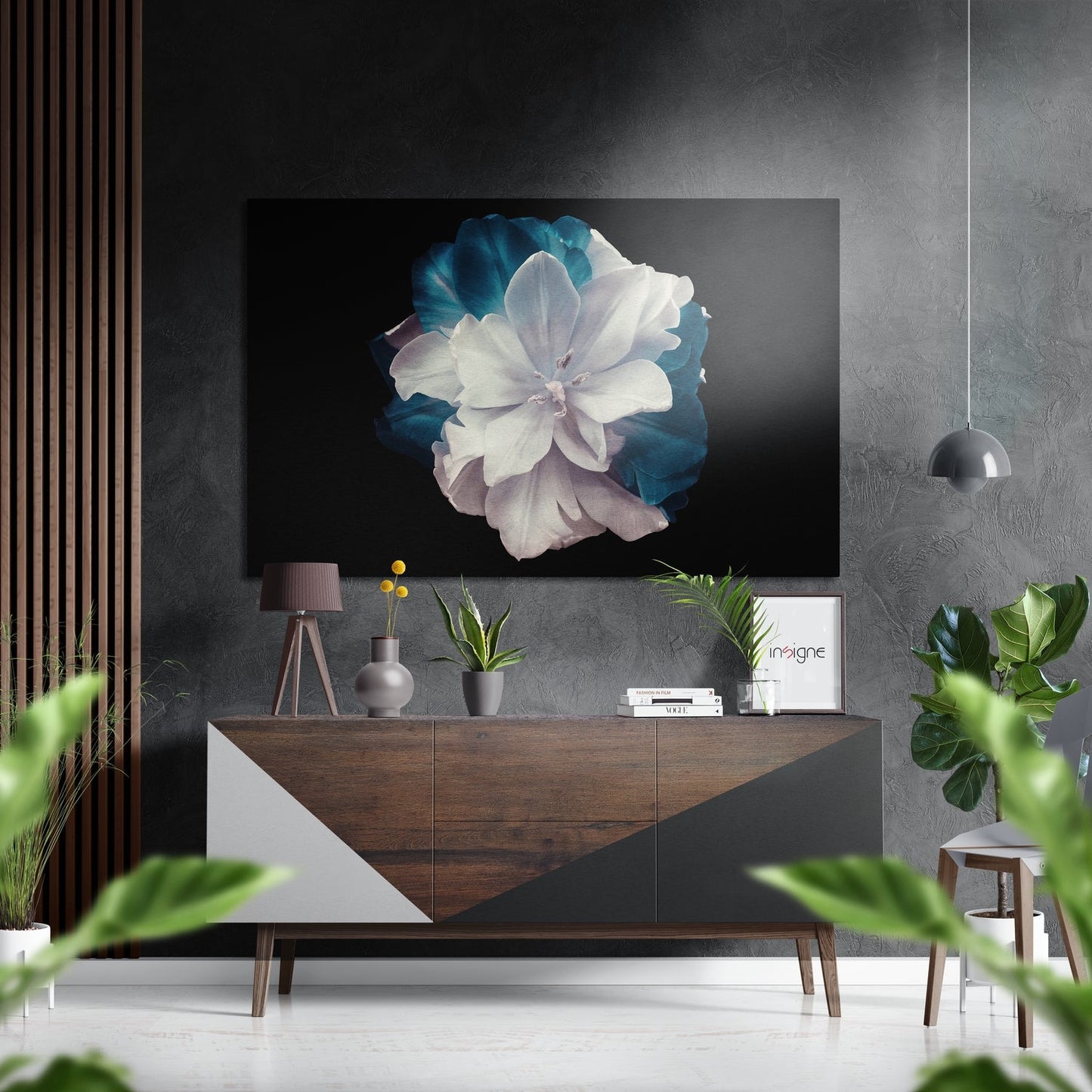 Flower Brushed Aluminium Dibond Wall Art
